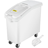 VEVOR 21 Gallon Ingredient Bin with Scoop 400 Cup Ingredient Bin with Sliding Lid Commercial Food Storage for Kitchen