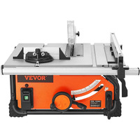 VEVOR 10" Table Saw Electric Cutting Machine 4500RPM 25-in Rip Capacity Woodwork