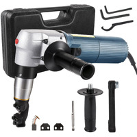 VEVOR Electric Metal Nibbler 625W Nibbler Metal Cutter 1000RPM High Speed Rotor 0.16in/4mm Metal Nibbler 110V w Replaced Blades Storage Case Sheet Metal Nibbler for Cutting Stainless Steel, Aluminium