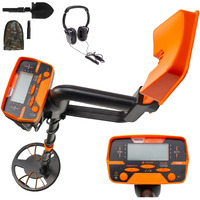 VEVOR Metal Detector Waterproof Disc Metal detectors Underwater Underground high Accuracy LCD Display Metal Detector for Adults and Children Headphone Automatic Detector (Yellow 3010)