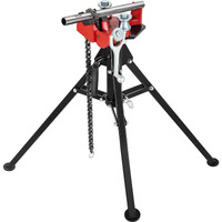 VEVOR Tripod Pipe Chain Vise, 1/8"-5" Pipe Capacity, 36.4' Length Chain Vise Stand with Portable Folding Steel Legs, for Grabbing, Supporting and Bending Pipes in Factory, Workshop and Home