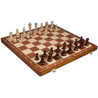 Wegiel Handmade European Professional Tournament Chess Set With Wood Case - Hand Carved Wood Chess Pieces & Storage Box To Store All The Piece
