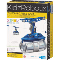 4M Tin Can Cable Car, Diy Mechanical Engineering - Stem Toys Science Gondola Educational Gift For Kids & Teens, Girls & Boys
