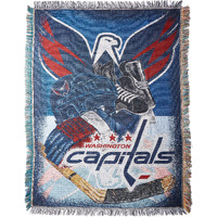 Northwest Nhl Washington Capitals Unisex-Adult Woven Tapestry Throw Blanket, 48"" X 60"", Home Ice Advantage