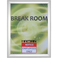 Haitian Silver Color Snap Picture Poster Frame Wall Mounting, 85 X 11 Inch Size Front Loading,1 Aluminium Profile,18Mm Thickness Of Hard Plastic Back Panel