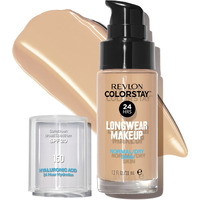 Revlon Liquid Foundation, Colorstay Face Makeup For Normal And Dry Skin, Longwear Full Coverage With Matte Finish, Oil Free, 150 Buff, 1.0 Oz