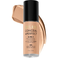 Milani Medium Beige Liquid Foundation Concealer - Flawless Complexion, Cruelty-Free, Covers Blemishes