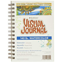 Strathmore 460-55 400 Series Visual Watercolor Journal, 140 Lb Cold Press, 5.5""X8"", 22 Sheets , White
