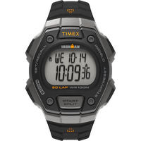 Timex Men's T5K821 Ironman Classic 30 Black/Orange Resin Strap Watch