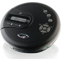 Gpx Portable Cd Player Antiskip Protection Fm Radio Stereo Earbuds Black