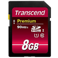 Transcend 8 Gb High Speed 10 Uhs Flash Memory Card (Ts8Gsdu1)