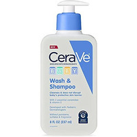 Cerave Baby Wash & Shampoo | Fragrance, Paraben, & Sulfate Free Shampoo For Tear-Free Baby Bath Time | 8 Ounce