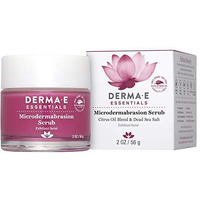 Derma E Microdermabrasion Scrub With Dead Sea Salt & Citrus Essential Oils     Facial Exfoliating Scrub Smooths, Revitalizes And Renews     Ideal For Scars And Wrinkles, 2Oz