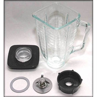 Brentwood P-Ost722 Replacement Glass Jar Set, Oster Blender Compatible, 0.33 Gallon Capacity