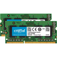 Crucial Technology 8Gb Kit (4Gbx2), 204-Pin Sodimm, Ddr3 Pc3-10600,