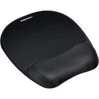 Fellowes Memory Foam Mouse Pad/Wrist Rest- Black (9176501)