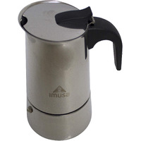 Imusa Usa B120-22062M Stainless Steel Stovetop Espresso Coffeemaker 6-Cup, Silver