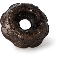 Nordic Ware Autumn Wreath Bundt Pan, Bronze, 10 Cups, Silver