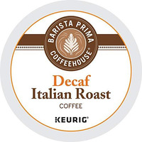 Barista Prima Decaf Coffee, Italian Roast, Rich. Dark. European., 24- Count K-Cup