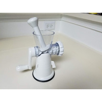 Gideon Hand Crank Manual Meat Grinder Heavy Duty Stainless Steel Blades With Powerful Suction Base Effortlessly Grind Meat, Vegetables, Garlic, Fruits, Etc