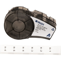 Brady Authentic (M21-500-499-Tb) Multi-Purpose Nylon Label For General Id, Wire Marking, And Lab Labeling, Black On White- For M210, M210-Lab, M211, Bmp21-Plus And Bmp21-Lab Printers, .5"" W 16' L