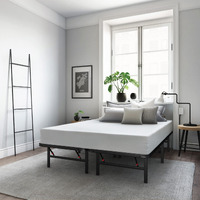 Classic Brands Hercules Black Heavy Duty Metal 14-Inch Platform Mattress Foundation Bed Frame - Queen