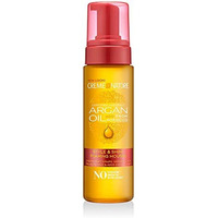 Creme Of Nature Argan Oil Foaming Mousse, Style & Shine, Creates Soft Wraps, Defines Curls, Prevents Frizz & Adds Exotic Shine, 7 Fl Oz