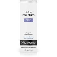Neutrogena Oil-Free Daily Facial Moisturizer For Sensitive Skin, Ultra-Gentle & Lightweight Moisturizers Free Of Fragrances & Dyes, 4 Fl. Oz