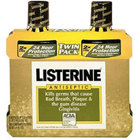 Listerine Antiseptic Mouth Wash Original Flavor Bottle, 1.5 L, 2 Piece