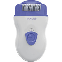 Epilady Speed Corded Epilator - Hair Removal Epilator For Women And Men, Hair Remover For Arms, Legs, Underarms, Bikini Area, And Face, Two Speeds, White/Red
