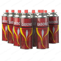 12 Butane Fuel Gasone Canisters For Portable Camping Stoves