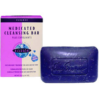 Exfoliating Face Soap For Women By Clear Essence- Medicated Cleansing Bar For Oily, Acne Prone Skin And Blemishes, Platinum Line, 4.7 Oz. (1 Pack)