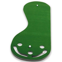 Putt-A-Bout Par 3 Holes Practice Putting Green Indoor Golf Mat Training Aid Equipment