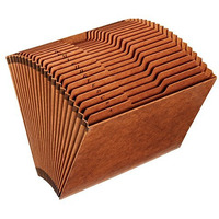 Globe-Weis Pfxr217Ahd /Pendaflex Heavy Duty Expanding File, Open Top, 21 Pockets, A-Z, 1/3 Cut Tabs, Letter Size, Brown (R217Ahd)