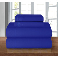 Elegant Comfort A 1500 Thread Count - Wrinkle Resistant - Egyptian Quality Ultra Soft Luxurious 4 Pcs Bed Sheet Set, Deep Pocket Up To 16 - Many Size And Colors, King, Royal Blue