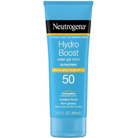 Neutrogena Hydro Boost Moisturizing Water Gel Sunscreen Lotion With Broad Spectrum Spf 50, Water-Resistant & Non-Greasy Hydrating Sunscreen Lotion, Oil-Free, 3 Fl. Oz, Pack Of 3