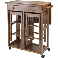 Winsome Wood Suzanne Kitchen, Square, Teak