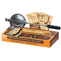 Toas-Tite Sandwich Grill - Handheld Pie Iron, Sandwich Maker, Hand Toaster, Panini And Sandwich Press For Hand Made Hot Sandwiches And Pies - Perfect For Stovetop, Grill And Campfire