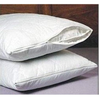 Set Of 2 New Zippered Quilted Pillow Covers - Standard Size