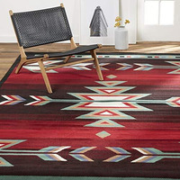 Home Dynamix Sagrada Southwest Area Rug 3X5 Black/Red/Ivory