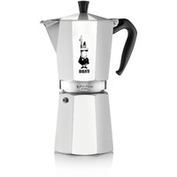Bialetti - Moka Express: Iconic Stovetop Espresso Maker, Makes Real Italian Coffee, Moka Pot 18 Cups (27 Oz - 810 Ml), Aluminium, Silver