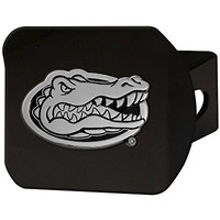 Fanmats 21028 Team Color 4-1/2"" X 3-3/8"" Florida Hitch Cover (Black)