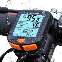 Bike Computer, Risepro    Wireless Bicycle Speedometer Bike Odometer Cycling Multi Function Waterproof 4 Line Display With Backlight Yt-813