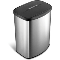 Nine Stars Dzt-8-1C Infrared Touchless Stainless Steel Trashcan