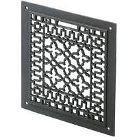 Minuteman International Cast Iron Floor Grate Grille, Black