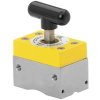 Magswitch Magsquare 165 Magnetic Welding Square Base Clamp Holder For Welding Kit, Tools, Supplies And Accessories, Magnet Switch With On/Off Capabilities, 150 Lb Holding Force, Black