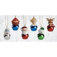 Rudolph, Yukon Cornelius, Santa Claus, Sam Snowman, Hermie, Abominable Snow Monster Jingle Buddies Christmas Ornaments