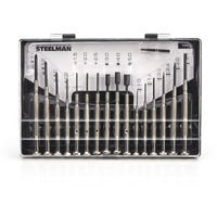 Steelman Precision Steel Shaft 16-Piece Screwdriver Set, Variety Of Slotted/Phillips/Hex/Nut Driver Sizes, Swivel-Head