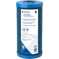 Pentair Pentek Cfb-Plus10Bb Big Blue Carbon Water Filter, 10-Inch, Whole House Fibredyne Modified Molded Carbon Block Replacement Cartridge, 10 X 45, 5-10 Micron