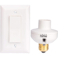 Wireless Remote Control Light Switch And Socket Cap To Turn Lamps And Pull Chain Fixtures On And Off